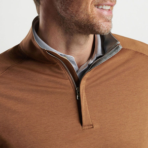 Chemise à col zippé pour homme de qualité supérieure UMBO Industries |   Haut d'entraînement d'hiver à manches longues extensible et à séchage rapide |   Sports Golf - Product Image 2