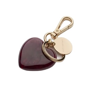 New Arrival Red Heart Resin Keychain Gold Metal Clip <b>Key</b> Holder Luxury <b>Car</b> Keyring Cute Romantic Gift Accessory - Product Image 1