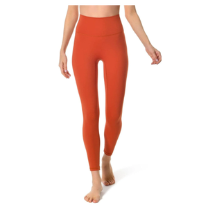 Leggings de compression respirants et antibactériens pour femmes, leggings de sport à taille haute avec poche, couleur unie, polyester, séchage rapide - Product Image 3