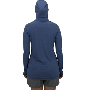 Chemise de pêche personnalisée UPF 50+ pour femme, grande taille, à manches longues, respirante, imperméable, coupe-vent, avec masque, cache-cou anti-UV et capuche - Product Image 4