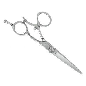 Tijeras Profesionales de Peluquería Plateadas, de Acero Inoxidable Afilado, Planas y Giratorias, Estilo Popular al por Mayor - Product Image 5