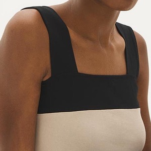 Camiseta sin mangas corta de algodón blanca con cuello redondo para mujer, estilo holgado, ideal para yoga, deporte y fitness, diseño personalizado de verano. - Product Image 1