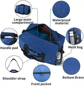 Sac de sport en gros pour la gym, les sports et les entraînements, avec poche séparée pour chaussures ou équipement - Product Image 3