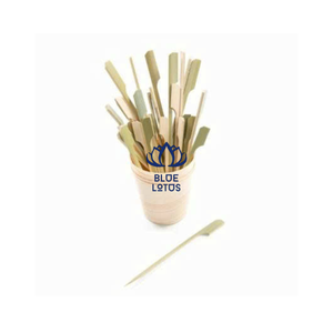 PRODUIT PHARE Brochettes en bambou naturel, résistantes à la chaleur, durables, jetables, lavables au lave-vaisselle, pour grillades de viande, barbecue, kebab, aliments - Product Image 1