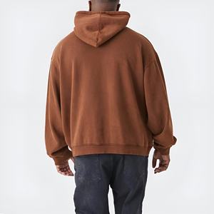 เสื้อฮู้ดดี้โอเวอร์ไซส์ผู้ชาย ลุคสบายๆ สไตล์สตรีทแวร์ ผ้าฟลีซ ทรงหลวม แฟชั่นแนวอเมริกัน ขายส่ง OEM เสื้อผ้าฤดูหนาว - Product Image 6