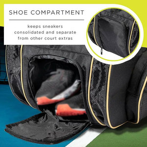 Sacs de toilette personnalisables en nylon et polyester, style sport, imperméables, avec fermeture éclair, pour le rangement en voyage – Forme simple et design épuré - Product Image 5