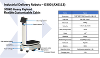Robot mobile autonome AMR de 300 kg de charge utile pour le transport de marchandises, robot de manutention industriel lourd pour la logistique d'entrepôt d'usine
