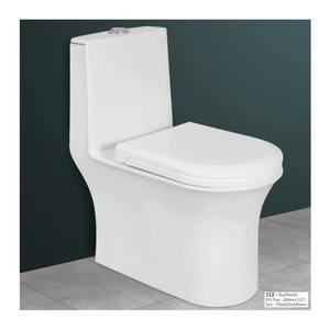 Réservoir dissimulé de toilette mural monobloc en acier inoxydable à haute efficacité inclus pour une hygiène optimale Conception sans couture - Product Image 1