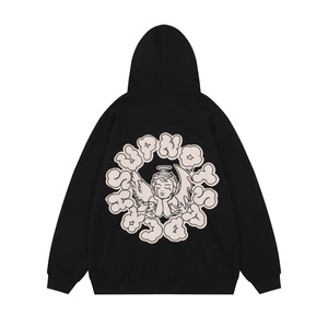 Sudadera con Capucha Estampada para Hombre, Estilo Oversize, de Gran Gramaje, Ropa Personalizada, Venta al por Mayor, Suministro Directo de Fábrica - Product Image 4