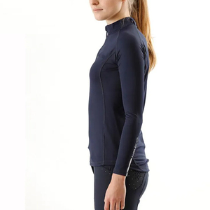 T-shirt de base équestre respirant de haute qualité à manches longues pour enfants – Hauts d'équitation - Product Image 1