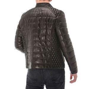 Fashionable New Quality <b>Men</b> <b>Leather</b> <b>Jacket</b> with Stand Collar Customized Street Style Genuine <b>Leather</b> Made <b>Men</b> Winter <b>Jackets</b> - Product Image 3