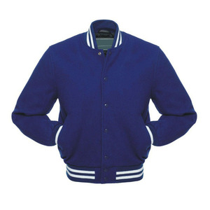 Chaqueta Varsity Roja para Hombre, Cuerpo de Lana, Mangas de Cuero, Cierre de Botones, Nuevo Estilo, Chaqueta Varsity para Hombre a Precio de Mayoreo - Product Image 1