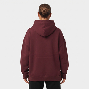 Women's Street Style Over-Size Hoodie <b>Distressed</b> Front Customized Designed Hood Pullover Heavyweight Fleece Cotton Hooded <b>Top</b> - Product Image 2