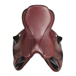 Sillín de salto de caballo ecuestre de cuero 2024 genuino profesional 100%, sillín de doma de caballo transpirable y cómodo - Product Image 2