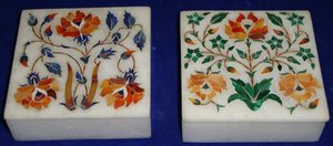 Couleur dorée Meilleur travail d'incrustation pour nacre de qualité supérieure Antique Boîte à bijoux en nacre indienne de haute qualité - Product Image 4