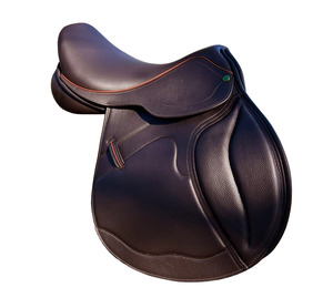 อานม้าหนังแท้ทำมือคุณภาพพรีเมียม สำหรับขี่ม้าแบบอังกฤษ หนังแท้ นั่งสบาย ทนทาน น้ำหนักเบา อุปกรณ์ขี่ม้าคุณภาพสูง - Product Image 1