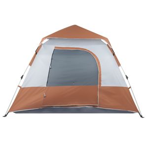 Tenda Familiare Pop-Up Marrone 240*240*150cm, Apertura Rapida, Tenda da Campeggio per Quattro Persone - Product Image 2
