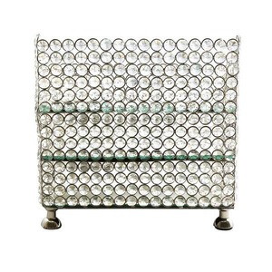 Manufacture Supplier Classic <b>Crystal</b> Silver Jewelry Box Irregular Shape <b>Mirror</b> Base Handmade Durable Customized Color Wedding - Product Image 2