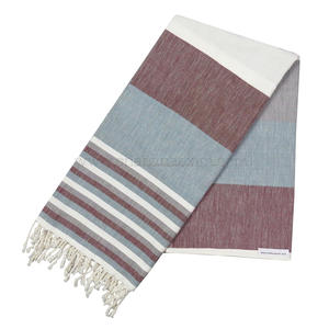 Vente en gros de serviettes de hammam turques élégantes noires écologiques avec coton tissé à la main pour les acheteurs en vrac - Product Image 5