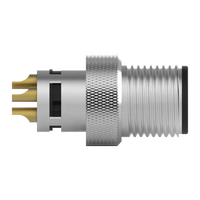 Connecteur industriel mâle M12 à 5 broches moulé avec câble, étanche IP67, 63V 16A 0.84KV diélectrique -20~85°C