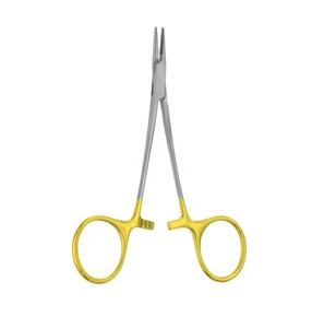 Porte-aiguilles brun TC 275 mm (10,34 pouces) droit en acier inoxydable allemand, forceps chirurgical - Product Image 6
