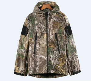 Hunting Jacket Winter Soft Shell Heavyweight Windproof Breathable Hunting Jacket <b>Men's</b> Full Sleeve Waterproof Hunting Jacket - Product Image 2