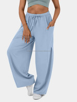 Pantalon de jogging pour femme, taille mi-haute, couleur unie, respirant, grande taille, hiver