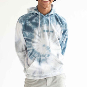 Sudadera con Capucha Tie-Dye para Hombre, Corte Regular, Felpa de Algodón, Casual, Otoño, Diseño con Bolsillos, Logotipo Personalizado, Hombros Caídos - Product Image 1