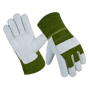 Gants de travail en cuir de vachette renforcé, protection des mains pour la sécurité industrielle, gants de travail robustes pour le jardinage, gants de rigueur canadiens - Product Image 1