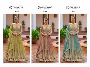 Nuevo Stock: Vestido Anarkali/Salwar Kameez de Chinon Pesado en Tallas Grandes con Colores Vibrantes, Bordado y Lentejuelas, con Conjunto de Dupatta - Product Image 6