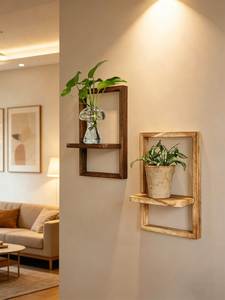 Eco Friendly Wooden Wall <b>Shelves</b> For Home Decor Storage Display Organization Living Room Bedroom - Product Image 5