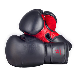 Gants de boxe en cuir haute densité pour un entraînement sûr avec doublure imperméable et résistante à la transpiration et système d'aération unisexe - Product Image 4