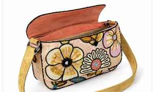 Bolso de Hombro Cuadrado de Lujo Hecho a Mano con Cuentas y Flores, Cartera de Noche para Mujer con Lentejuelas Bordadas, Elegante Bolso de Fiesta de Diseñador con Anillo de Nylon - Product Image 4