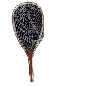 ตาข่ายซิลิโคนพับได้79.5ซม. ตาข่ายประมงพร้อมสวิตช์ล็อกสายพานคลิปหนีบเข็มขัด N02ตกปลาเทราต์ - Product Image 1