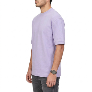 T-shirt en coton uni pour homme, coupe classique, manches courtes, doux, respirant, décontracté, à porter tous les jours, été - Product Image 3