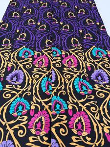 Tela de algodón de cera africana de Kenia colorida Material Real Ankara para vestidos Camisas Bolsos y moda cultural - Product Image 3