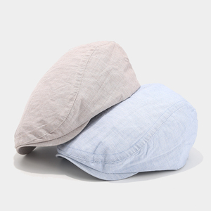 Casquette plate en lin respirant personnalisable à marque privée, réglable, légère, pour l'été, style Ivy, vente en gros, très populaire - Product Image 6