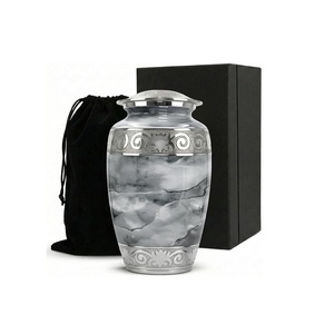 Trusted Manufacturer Luxury Aluminum Memorial Cremation Urn for Human Ashes with Smooth Polished Finish and Secure Lid - Product Image 1