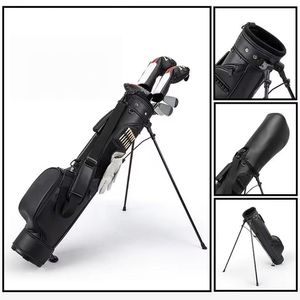 Sac de golf premium et compact avec cuir synthétique imperméable et capuche de pluie assortie pour une portabilité optimale d'un demi-set - Product Image 6