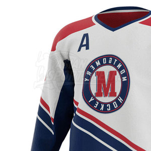 Camiseta de hockey sobre hielo personalizada con nombre y número, ropa para aficionados, uniformes auténticos de la liga a un precio razonable - Product Image 4