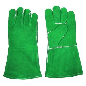 Guantes de Seguridad de Cuero Vacuno Reforzado, Resistentes al Calor, para Soldadura, Barbacoa, Uso Industrial, Equipo de Protección Personal para las Manos - Product Image 3