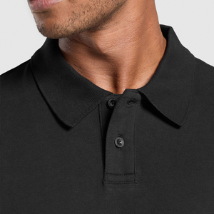 Polo à manches courtes en tricot uni pour homme, respirant, décontracté, vêtements de golf, fabrication directe, polos de golf personnalisés en gros - Product Image 6