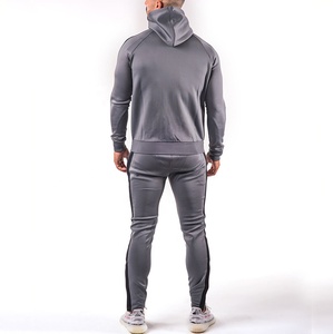 Haute qualité personnalisé Puff Technique pull survêtement vêtements longs avec impression de rayures latérales en tissu polaire doux - Product Image 4