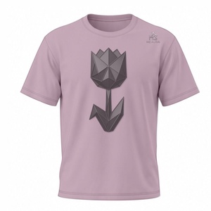 T-shirt personnalisé pour homme de qualité supérieure, durable, en coton/polyester, anti-rétrécissement, séchage rapide, respirant, manches courtes, coupe classique - Product Image 2