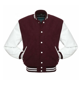 Custom Logo Unisex Wool Baseball Quilted Varsity <b>Jacket</b> with Stand Collar and Patchwork Design <b>Winter</b> Fashion Wholesale Price - Product Image 5