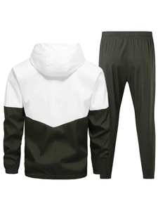 Ensemble de survêtement zippé de marque pour homme, respirant et confortable, qualité supérieure, faible MOQ, collection 2026 – Sweat à capuche et pantalon de jogging - Product Image 5