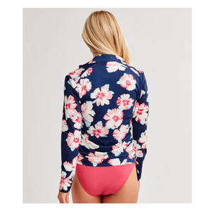 Maillot de surf et de natation à manches longues pour femme, personnalisé, en Spandex/Nylon 240g, 100% prérétréci, service OEM - Product Image 5
