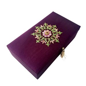 Customized Embroidery Storage <b>Box</b> for Jewelry Organizer - Product Image 1