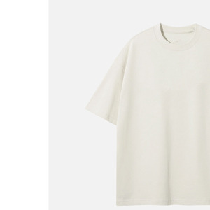 Camisetas Lisas para Hombre, Camisetas Unisex de Calidad, Holgadas, con Hombros Caídos, 100% Algodón, Tallas Grandes # Camiseta Blanca Corta de Hip Hop - Product Image 6