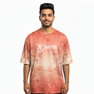 เสื้อยืดโอเวอร์ไซส์พิมพ์ลายสไตล์พรีเมียมสำหรับผู้ชาย ลุคสบายๆ ทันสมัย - Product Image 1